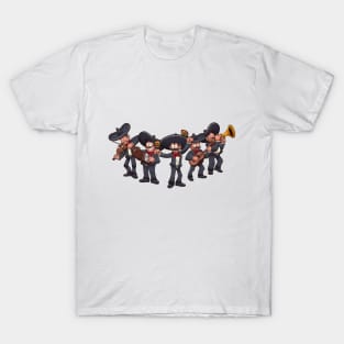 Cartoon Mariachi Band T-Shirt